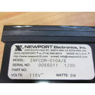Newport Electronics INFCDT-011A Diff Temperature Meter WRDT INFCDR-010A