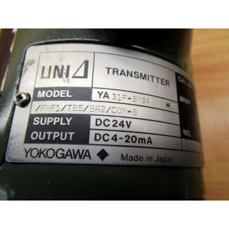 Yokogawa YA31F-SMS4SMF1TBSBR2COM-B Transmitter YA31FSMS4SMF1TBSBR2COMB - Used