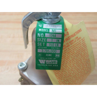 Watts Fluid Air M1 174A Regulator Set 150LB - New No Box
