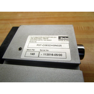 Parker P5T-C063DHSN025 Short Stroke Thruster P5TC063DHSN025 - Used