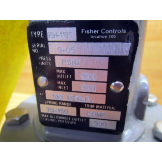 Fisher Controls 95H-118S Pressure Regulator 95H118S - New No Box