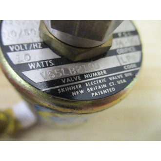 Skinner V55LB2100 Solenoid Valve W Elbows - New No Box