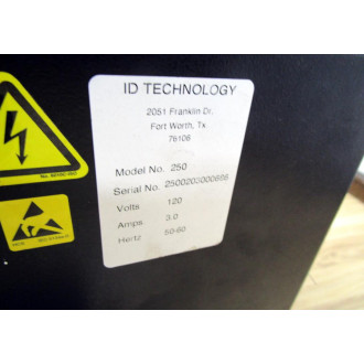ID Technology 250 Bar Code Printer M-8485SE - Used