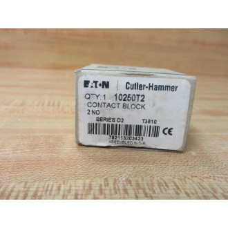 Cutler Hammer 10250T2 Eaton Block 10250T91000T 2 N.O. Gray D2