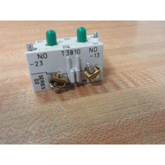 Cutler Hammer 10250T2 Eaton Block 10250T91000T 2 N.O. Gray D2