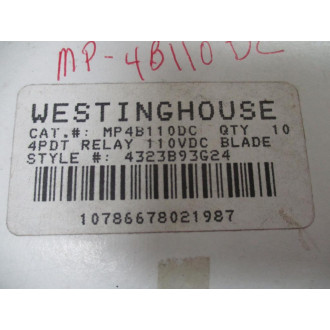 Westinghouse MP4B110DC Relay (Pack of 10)