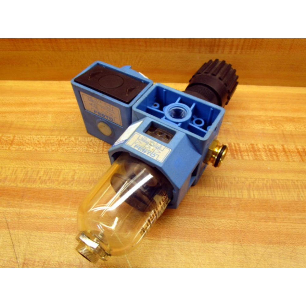 Festo LFR-14-S-B Filter Regulator 150024 WControl Valve:HE-14-S-B - Used
