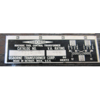 Osborne 57313 A Transformer - Used