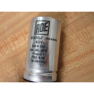 Roe 41332 Capacitor 10000µF DIN 41332 (Pack of 2) - Used