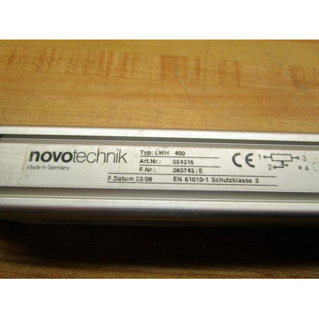 Machine Lwh Novotechnik LWH 400 Linear Position Transducer LWH400 - Used