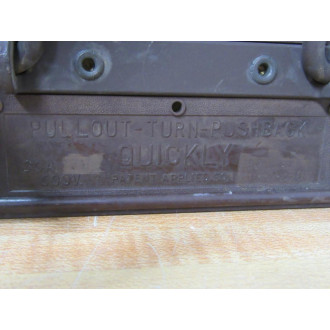 Frank Adam 30A 3 POLE 600V Pulswitchfuz Fuse Pullout - Used