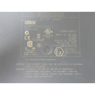 Siemens 6EP1334-2AA01 SITOP Smart Power Supply 6EP13342AA01 Small Crack - Used