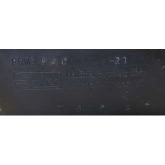 Parker PRM3 PAF-20 Valve PRM3PAF20 - Used