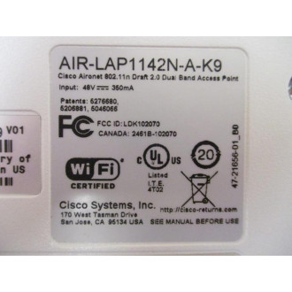 Cisco AIR-LAP1142N-A-K9 Wireless Access Point AIRLAP1142NAK9 (Pack of 4) - Used