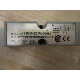 Numatics 122BB4Z2MN00061 Solenoid Valve W Base - Used