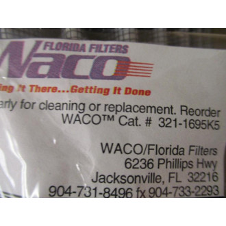WacoFlorida Filters 321-1695K5 Filter 3211695K5 - New No Box