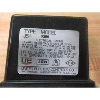 United Electric Controls J54-8295 Pressure Switch J548295