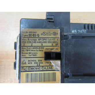 Fuji Electric SC-03G Contactor SC03G - Used