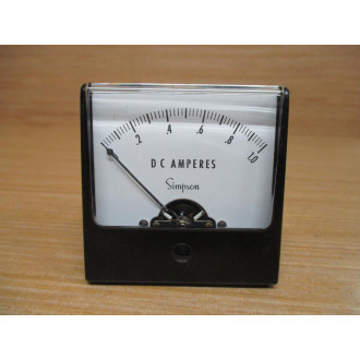 Simpson 1227C 0-1 DC AMPS Panel Meter