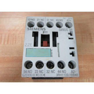 Siemens 3RH1122-1BB40 Relay 3RH11221BB40 (Pack of 3) - Used
