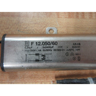 F 12.05060 Power Line Filter F1205060 - Used