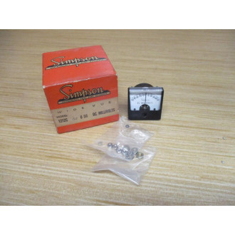 Simpson 1212C 50-0-50 DC MV Panel Meter