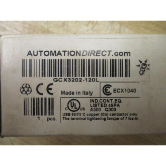 Automation Direct GCX3202-120L Push Button Assembly GCX3202120L