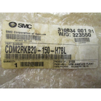 SMC CDM2RKB20-150-H7BL Air Cylinder CDM2RKB20150H7BL W Sensors