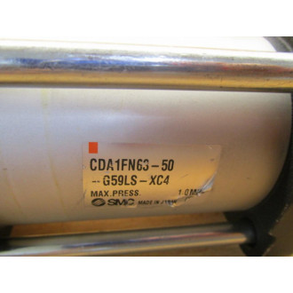 SMC CDA1FN63-50-G59LS-XC4 Cylinder CDA1FN6350G59LSXC4 - New No Box