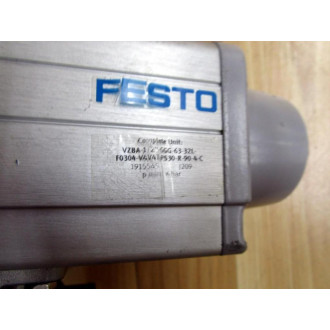 Festo VZBA-12"-GGG-63-32L-F0304-V4V4T-PS30-R-90-4-C Actuator 1915545 - Used