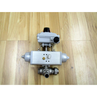 Festo VZBA-12"-GGG-63-32L-F0304-V4V4T-PS30-R-90-4-C Actuator 1915545 - Used