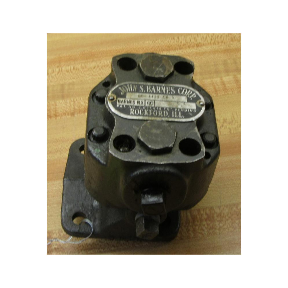 John S. Barnes GC-1133 Hydraulic PumpGC1133 - Used John S. Barnes GC-1133 Hydraulic PumpGC1133 - Used
