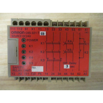 Omron G9S-321-T03 Safety Relay Unit G9S321T03 - Used