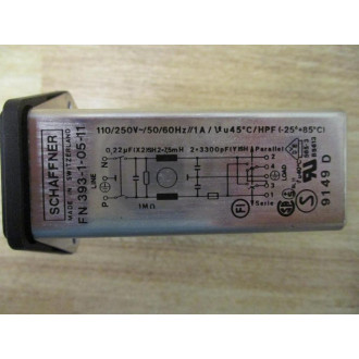 Schaffner FN 393-1-05-11 AC Power Entry Module FN39310511 - Used