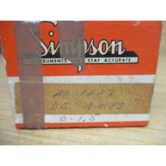 Simpson 1227 0-1.5 DC AMPS Panel Meter