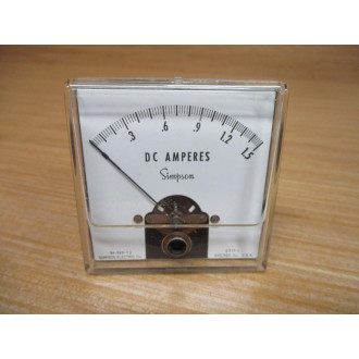 Simpson 1227 0-1.5 DC AMPS Panel Meter