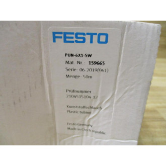 Festo PUN-6X1-SW Plastic Tubing 159665