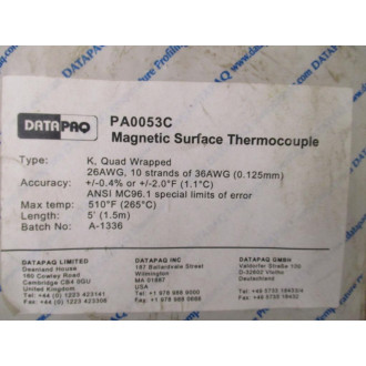 DataPaq PA0053C Magnetic Surface Termocouple