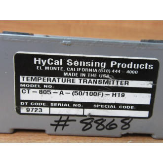 HyCal Sensing Products HCT-805-AZ Temperature Transmitter HCT805AZ - New No Box