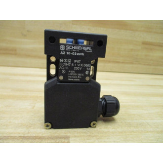 Schmersal AZ 16-03 ZVRK Safety Interlock Switch AZ1603ZVRK W Cable Gland - Used