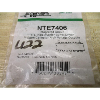 NTE NTE7406 Anti Stat Integrated Circuit (Pack of 4)