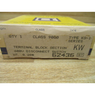 Square D 9080-KS-1 Terminal Block Section 9080KS1