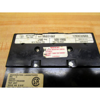Westinghouse HKB3100T Circuit Breaker - Used