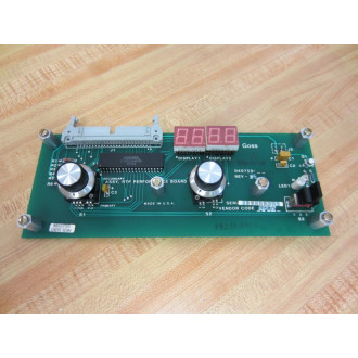 Goss D49758-2 Secondary RTP Performance Board D49759 120298 Rev.04 - Used