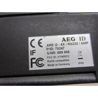 AEG ARE i2-6XRS232AMP Stationary RFID Reader AREi26XRS232AMP - Used