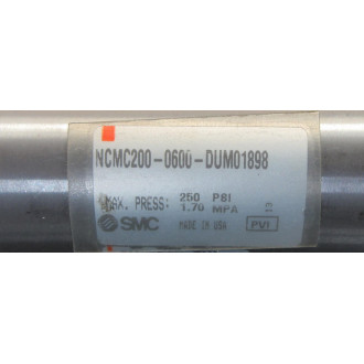 SMC NCMC200-0600-DUM01898 Cylinder NCMC2000600DUM01898 - Used