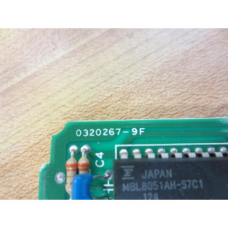 Omron 0320267-9F PC Board 3G2S6-CPU11 - Used