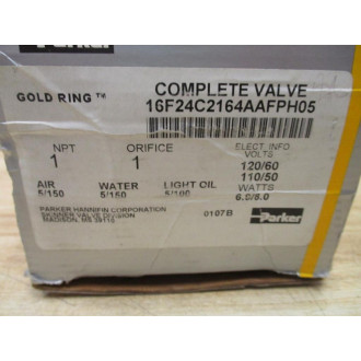 Parker 16F24C2164AAFPH05 Gold Ring Solenoid Valve