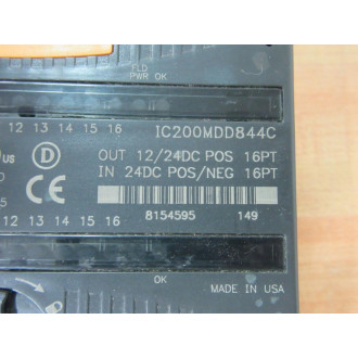 GE Fanuc IC200MDD844C IO Module - Used