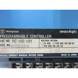 Westinghouse PC-100-101 Programmable Controller PC100101 - Used
